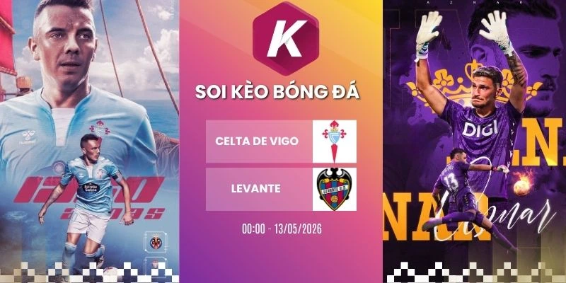 Dự đoán kèo Celta De Vigo vs Levante – La Liga, 13/05/2026